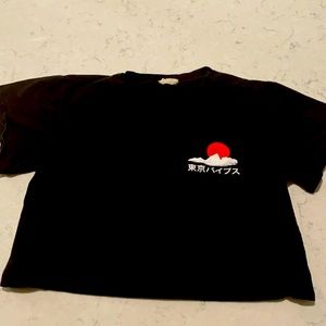 Tokyo Vibes Crop Top Tee Shirt